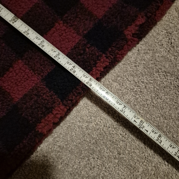 Tommy Hilfiger Mens XL buffalo Plaid Check Sherpa Button CorduroyCollar Pullover - Picture 12 of 13